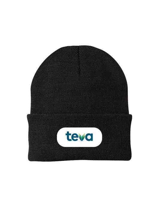Black Knit Cap w/Teva Logo