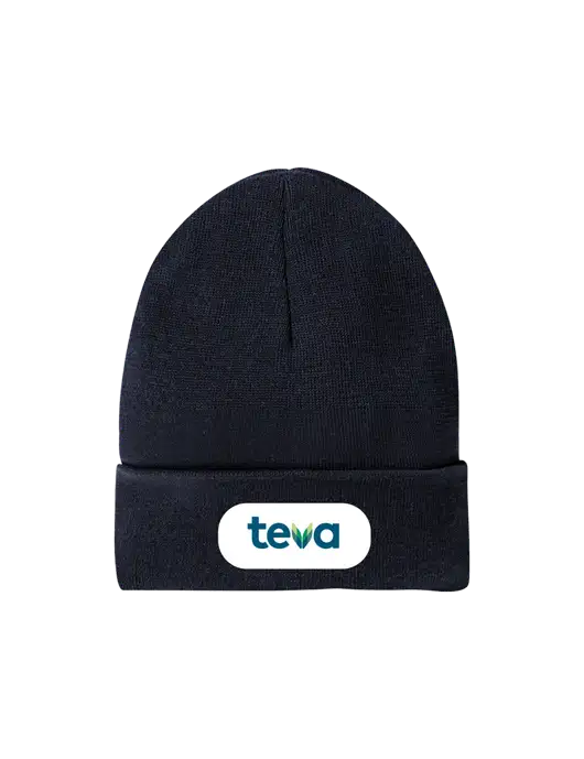 Recycled True Navy Beanie w/Teva Logo