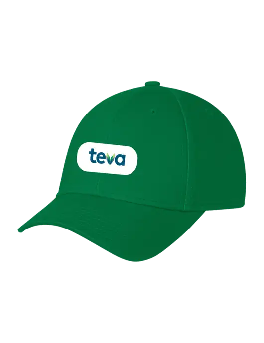 Kelly Green Structured Cap Hook & Loop w/Teva Logo