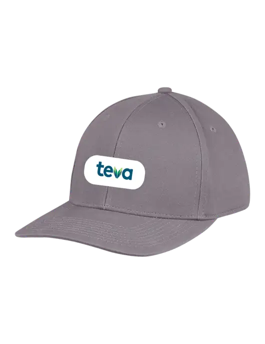 Premium Modern Structured Twill Charcoal Snapback Cap w/Teva Logo
