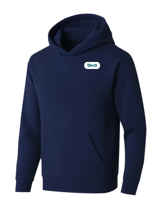 BELLA+CANVAS Navy Sponge Fleece Pullover Hoodie w/Teva Logo