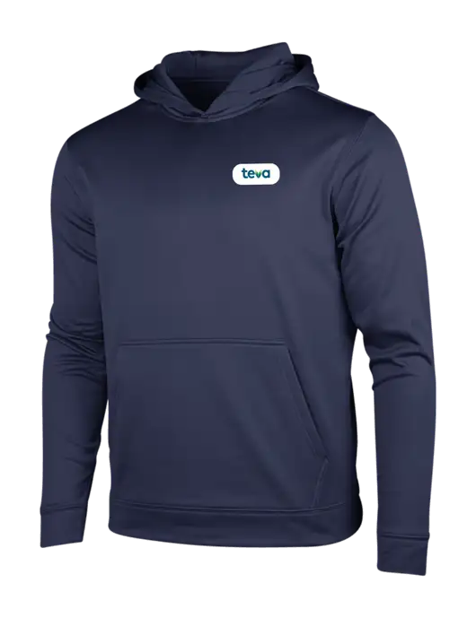 Navy Sport-Wick Fleece Hooded Pullover w/Teva Logo