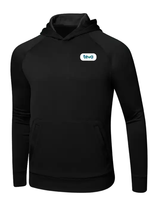 Tech Black Fleece Hooded Sweatshirt w/Teva Logo