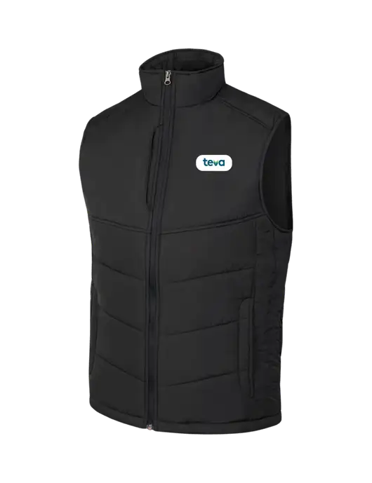 Black/Black Puffy Vest w/Teva Logo