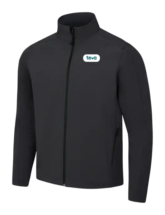 Black Charcoal Heather Core Soft Shell Jacket w/Teva Logo