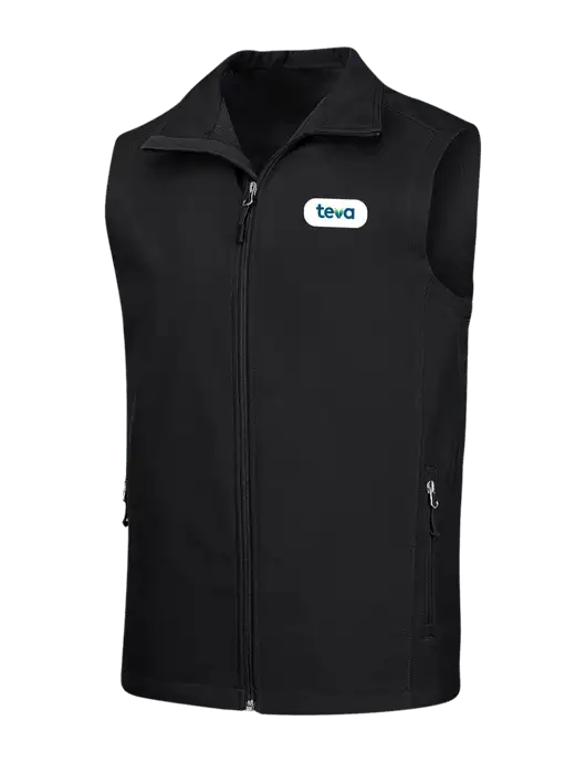 Black Core Soft Shell Vest w/Teva Logo