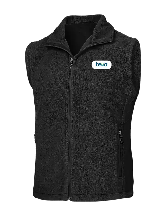 Black Fleece Vest w/Teva Logo