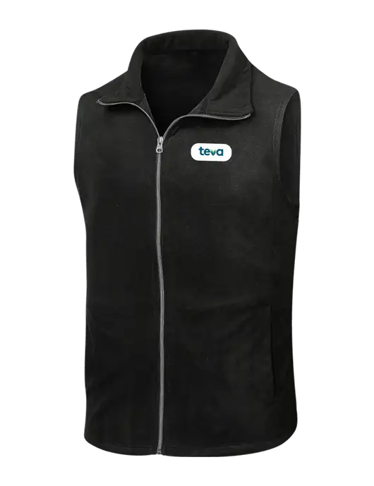 Black Microfleece Vest w/Teva Logo