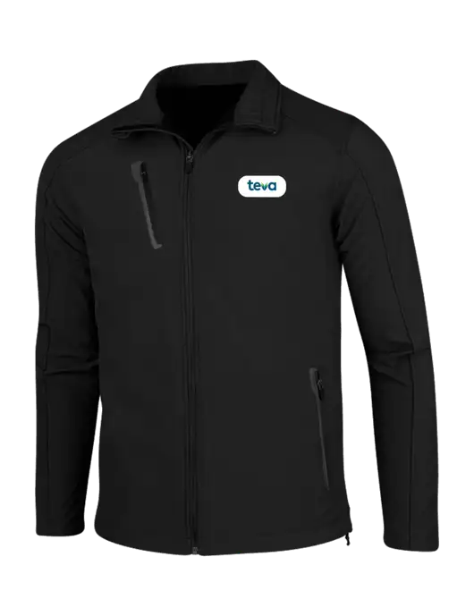 Black Welded Softshell Jacket w/Teva Logo