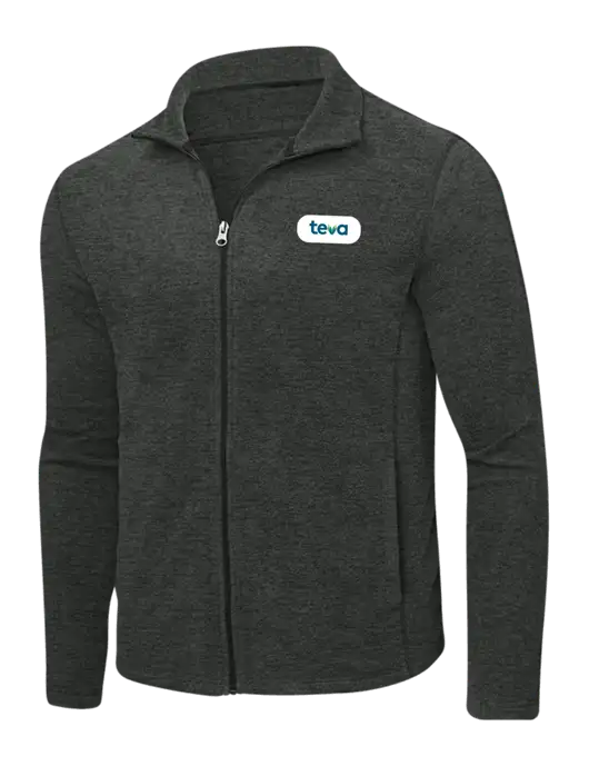 Charcoal Heather Microfleece Full-Zip Jacket w/Teva Logo