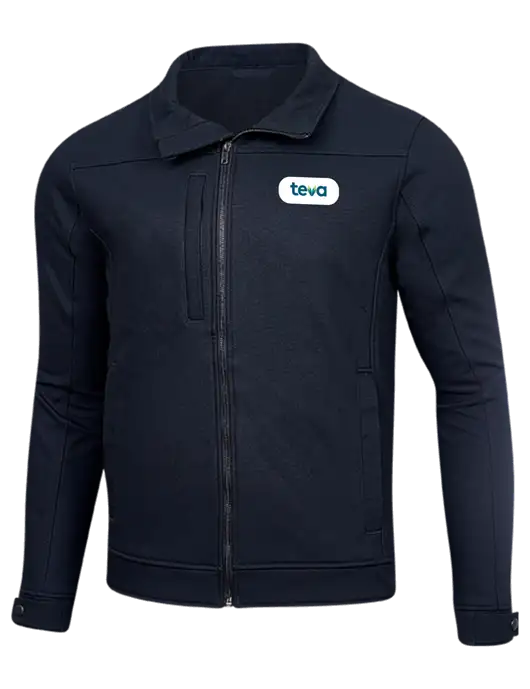 Cornerstone Navy Duck Bonded Soft Shell Jacket w/Teva Logo