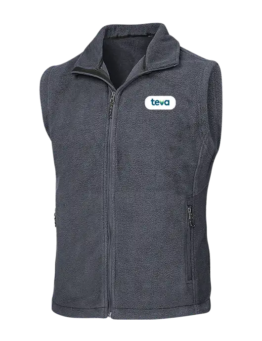 Dark Grey Fleece Vest w/Teva Logo