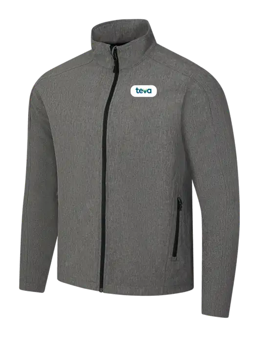 Medium Grey Heather Core Soft Shell Jacket w/Teva Logo