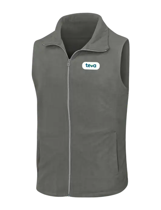 Medium Grey Microfleece Vest w/Teva Logo