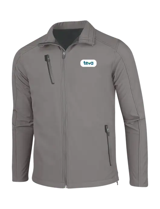 Medium Grey Welded Softshell Jacket w/Teva Logo