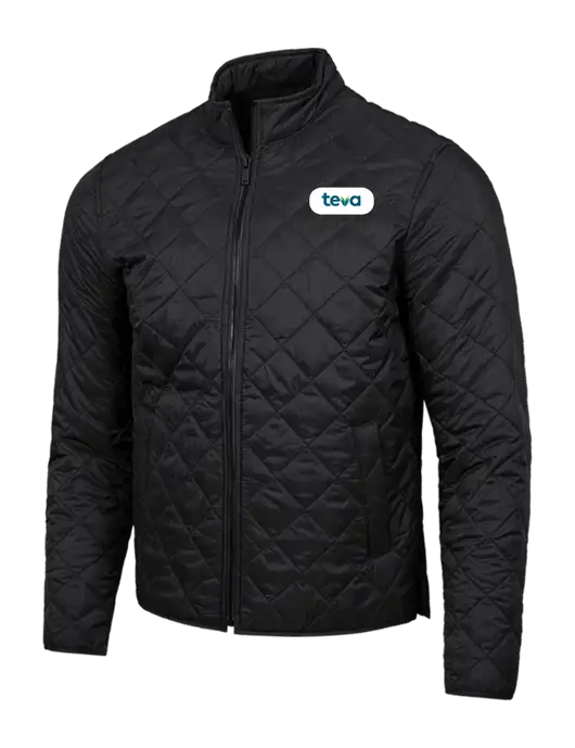Mercer+Mettle Black Quilted Full-Zip Jacket w/Teva Logo