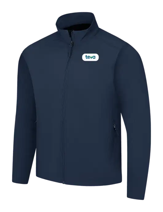 Navy Core Soft Shell Jacket w/Teva Logo