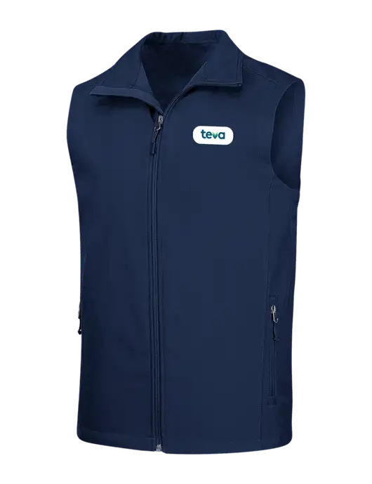 Navy Core Soft Shell Vest w/Teva Logo