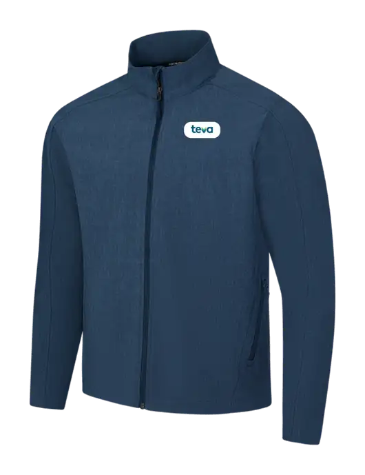 Navy Heather Core Soft Shell Jacket w/Teva Logo