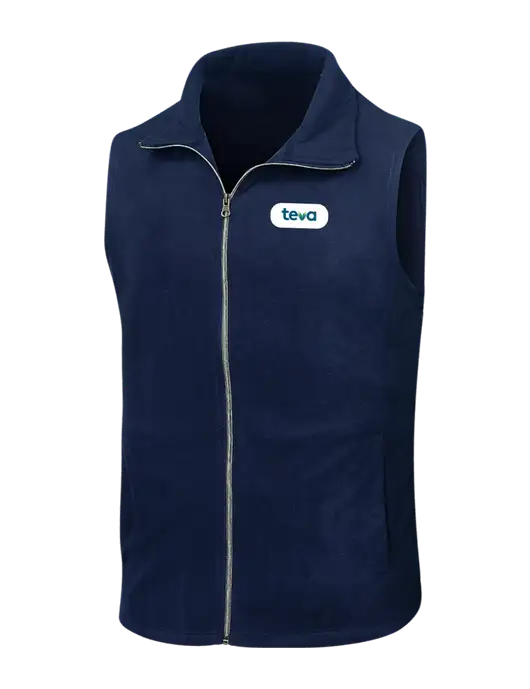 Navy Microfleece Vest w/Teva Logo