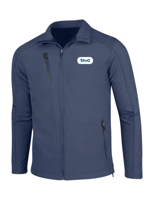 Navy Welded Softshell Jacket w/Teva Logo