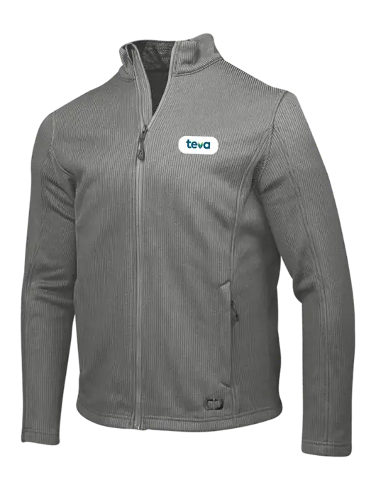 OGIO Medium Grey Grit Fleece Jacket w/Teva Logo