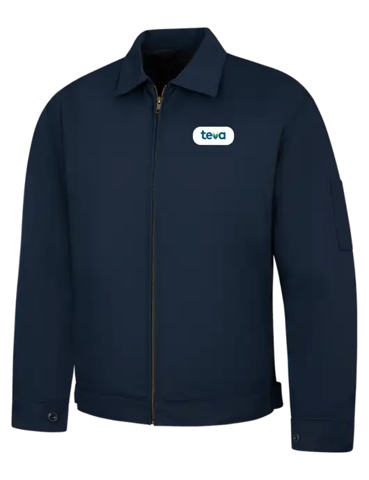 Red Kap Navy Slash Pocket Jacket w/Teva Logo