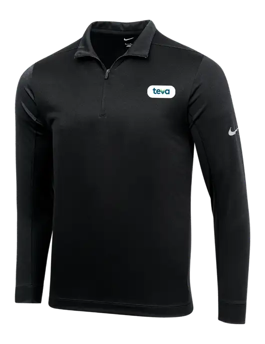 NIKE Black Dry 1/2 Zip Cover-Up w/Teva Logo