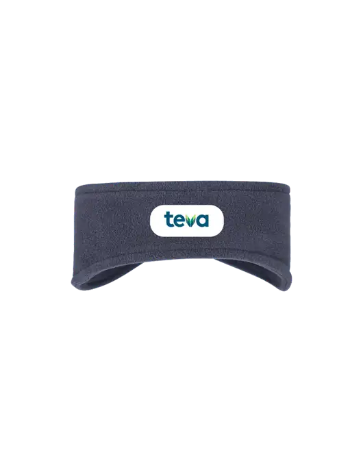 Navy Stretch Fleece Headband w/Teva Logo
