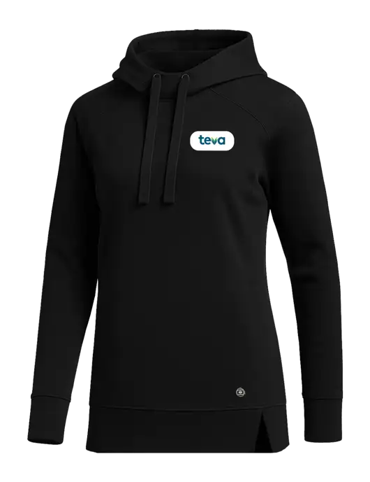OGIO Black Womens Luuma Pullover Fleece Hoodie w/Teva Logo