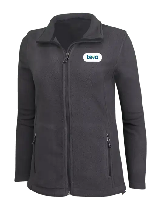 Womens Fleece Dark Grey Jacket w/Teva Logo