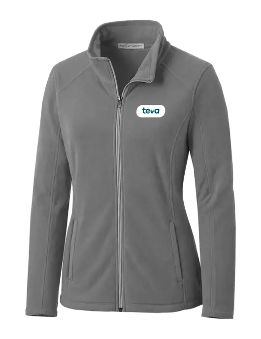 Medium Grey Womens Microfleece Jacket w/Teva Logo