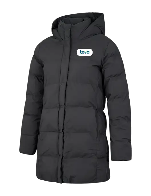 Mercer+Mettle Womens Dark Grey Puffy Parka  w/Teva Logo