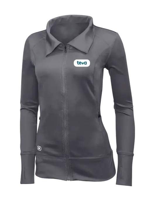 OGIO Dark Grey Womens Endurance Fulcrum Full-Zip w/Teva Logo