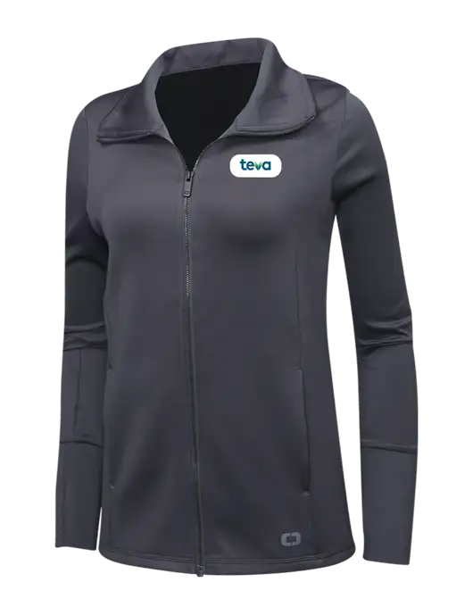 OGIO Dark Grey Womens Endurance Modern Performance Full-Zip w/Teva Logo