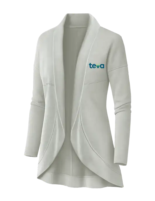 OGIO Ivory Snow Womens Luuma Cocoon Fleece w/Teva Logo