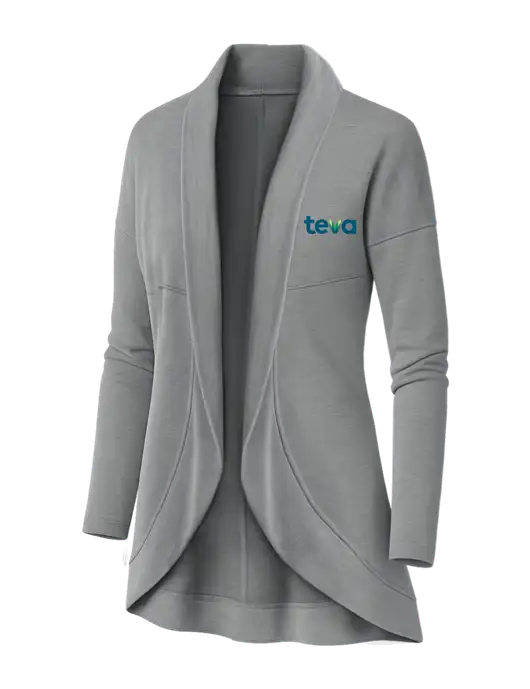 OGIO Light Grey Heather Womens Luuma Cocoon Fleece w/Teva Logo