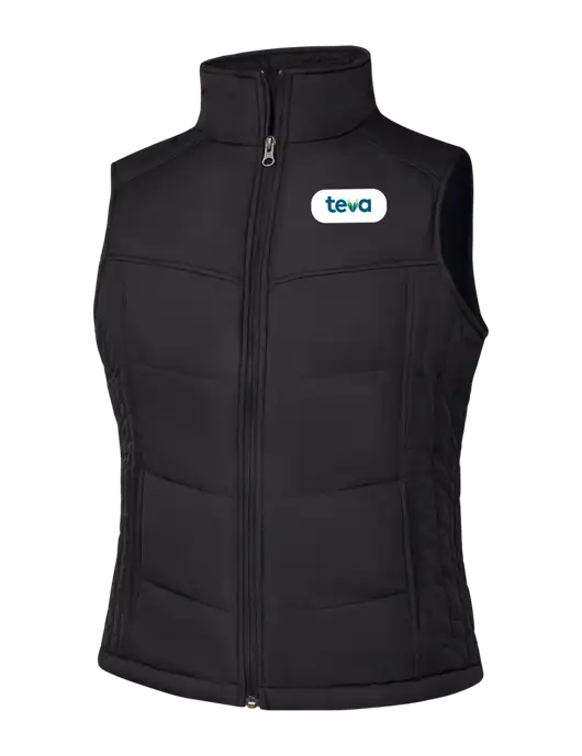 Womens Black/Black Vest w/Teva Logo