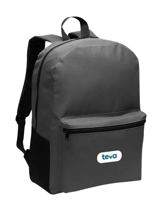 Casual Dark Charcoal Lightweight Laptop Backpack w/Teva Logo