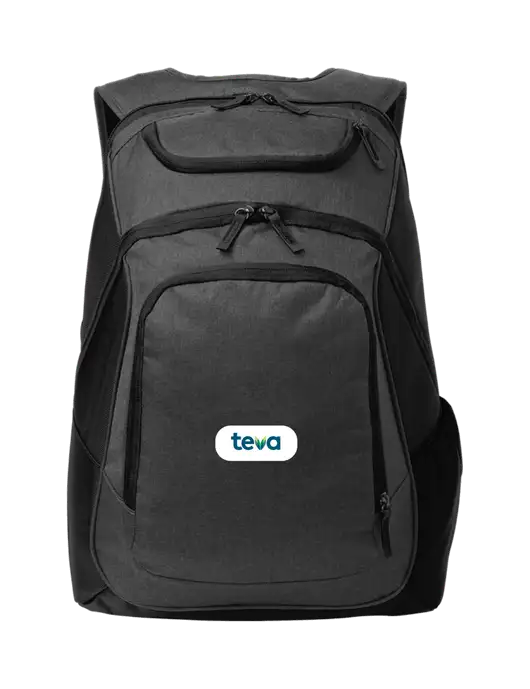 Executive Graphite Heather/Black Laptop Backpack w/Teva Logo