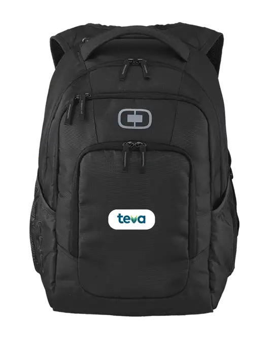 OGIO Black Logan Laptop Backpack
 w/Teva Logo