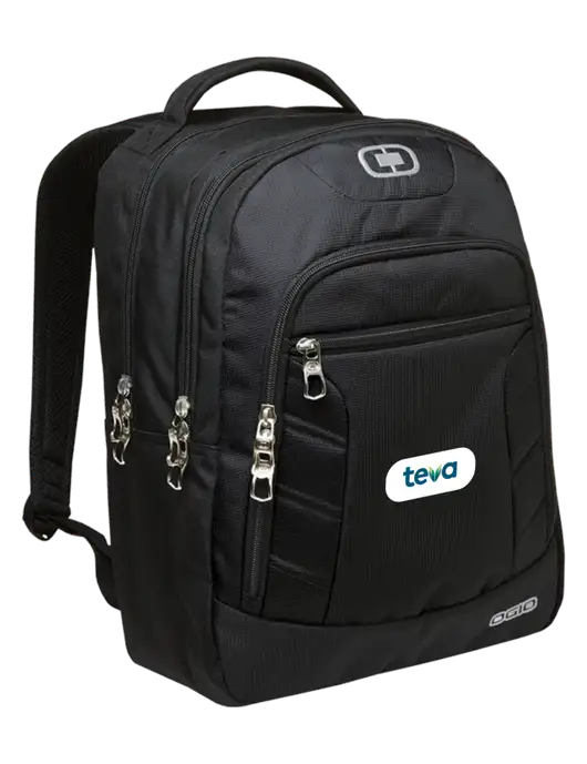 OGIO Black/Silver Colton Laptop Backpack
 w/Teva Logo