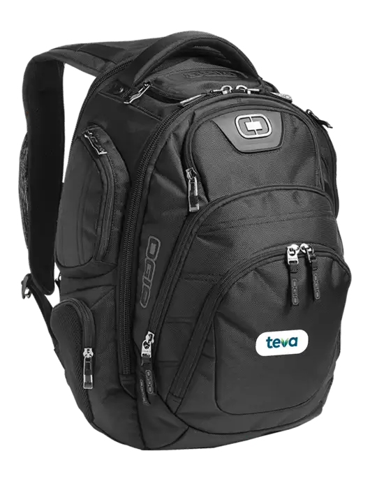 OGIO Black Stratagem Laptop Backpack w/Teva Logo